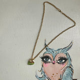 Upcycled Gucci Gold Heart Charm Necklace