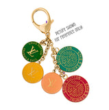 Red LV Trunks & Bags with Gold-Filled Necklace