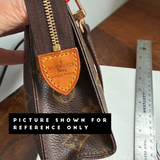 Authentic LV Leather Tag Keychain