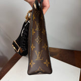 The Swan Crossbody - Upcycled Vintage LV Monogram in Black