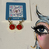 Rainbow of Colors - Tiny LV Charm Earrings