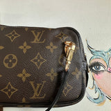 The Junco Crossbody - Vintage Monogram in Black