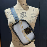 Take Me Out to the Ball Game Clear Fanny Pack/Sling Stadium Bag - Monogram LV