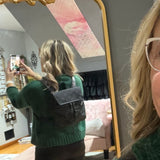 The Loon - Vintage GG Mini Backpack in Black