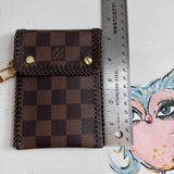 The Cardinal Card Holder/Wallet - Vintage Damier Ebene w/Red inside
