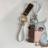 Upcycled Louis Vuitton Key Chain / Bag Charm