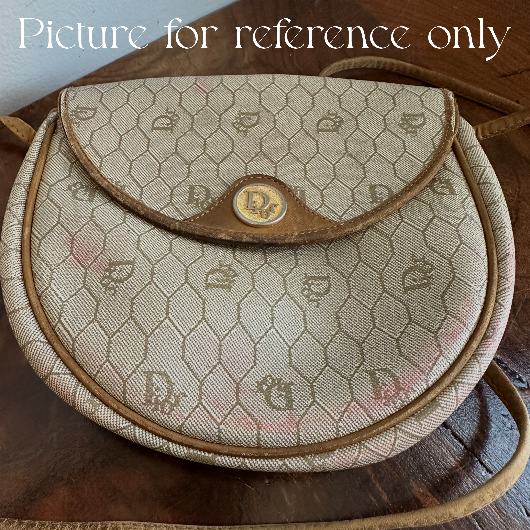 Adjustable Bracelet Cuff in Upcycled Dior