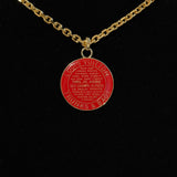 Red LV Trunks & Bags with Gold-Filled Necklace