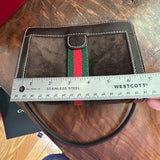 The Junco - Brown Suede Vintage Gucci GG Handbag (smaller)