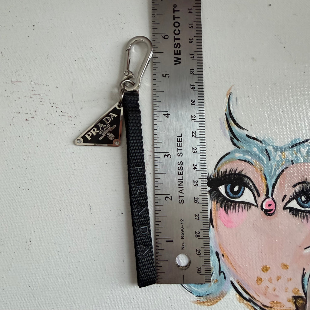Black Prada Wristlet/Bag Charm