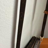 The Junco Crossbody - Vintage Monogram in Tan