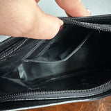 The Grackle - Vintage Gucci Bamboo Shoulder Bag in Black Leather