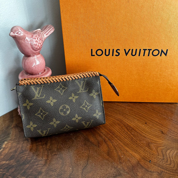 New item!!🆕 Custom LV Vitamin/Pill Case made from recycled LV material.  Size approximately 4x3x1.5”. We will supply the case and  material🤎@PurseRehab, By Purse Rehab
