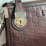 The Junco - Vintage Gucci Guccissima Crossbody Bag in Brown