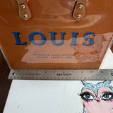 The LV Tote Bag - Special Blue "Louis" on Classic Orange