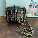 Junco Crossbody Bag - Black/Gold Fendi