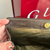 The Junco - Brown Suede Vintage Gucci GG Crossbody (larger)