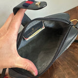 The Junco Crossbody - Vintage Gucci GG Crossbody in Navy