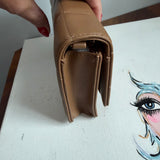 Button Bag - Tan Phone Crossbody with LV Button