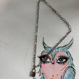 LV Lock Charm Necklace - Silver