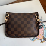 The Falcon Crossbody - Vintage Damier/Monogram Mix in Chocolate