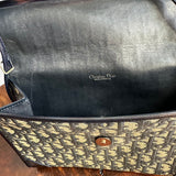 The Junco Shoulder Bag - Vintage Dior Trotter in Navy