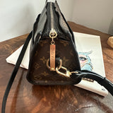 The East/West Crossbody - Vintage Monogram in Black