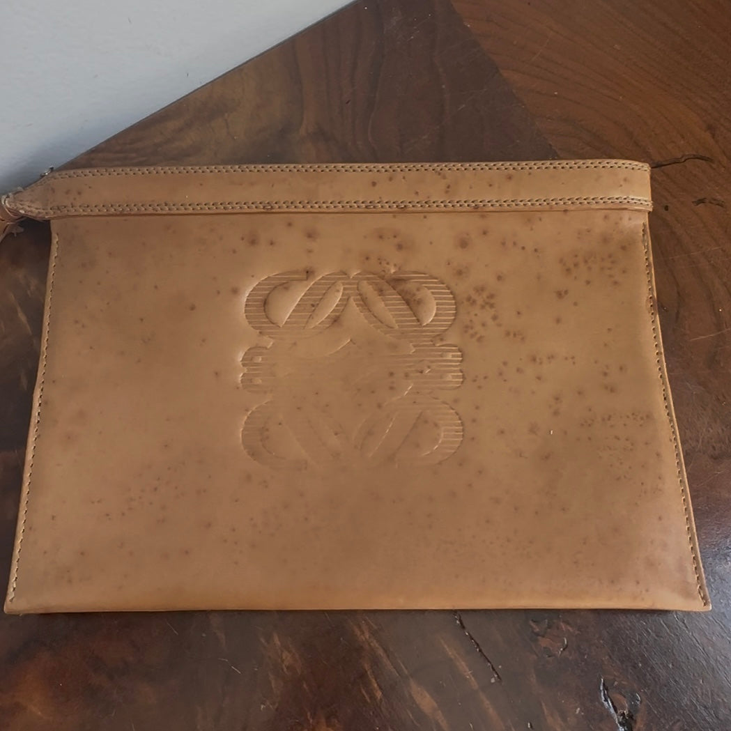 The Junco Crossbody - Vintage Loewe Anagram in Black Leather