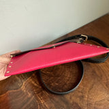 The Pelican Crossbody - Upcycled Louis Vuitton Envelope Rivet in Red