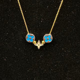 LV Charms on Dainty Necklace
