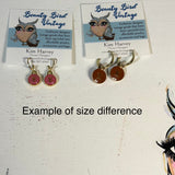 Rainbow of Colors - Tiny LV Charm Earrings