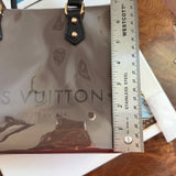 The Smaller Tote Bag - Vintage Brown LV with Black Handles (9x7x5)