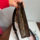 The Swan Crossbody - Vintage Monogram LV in Chocolate Brown