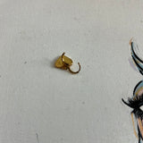 LV Heart Earrings - Simple Gold Hoops