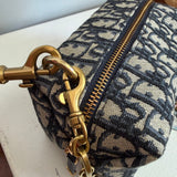 The Junco Crossbody - Dior Trotter Canvas in Navy (with TWO straps!)