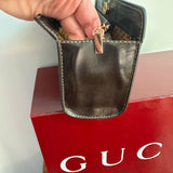 The Junco - Brown Suede Vintage Gucci GG Handbag (smaller)