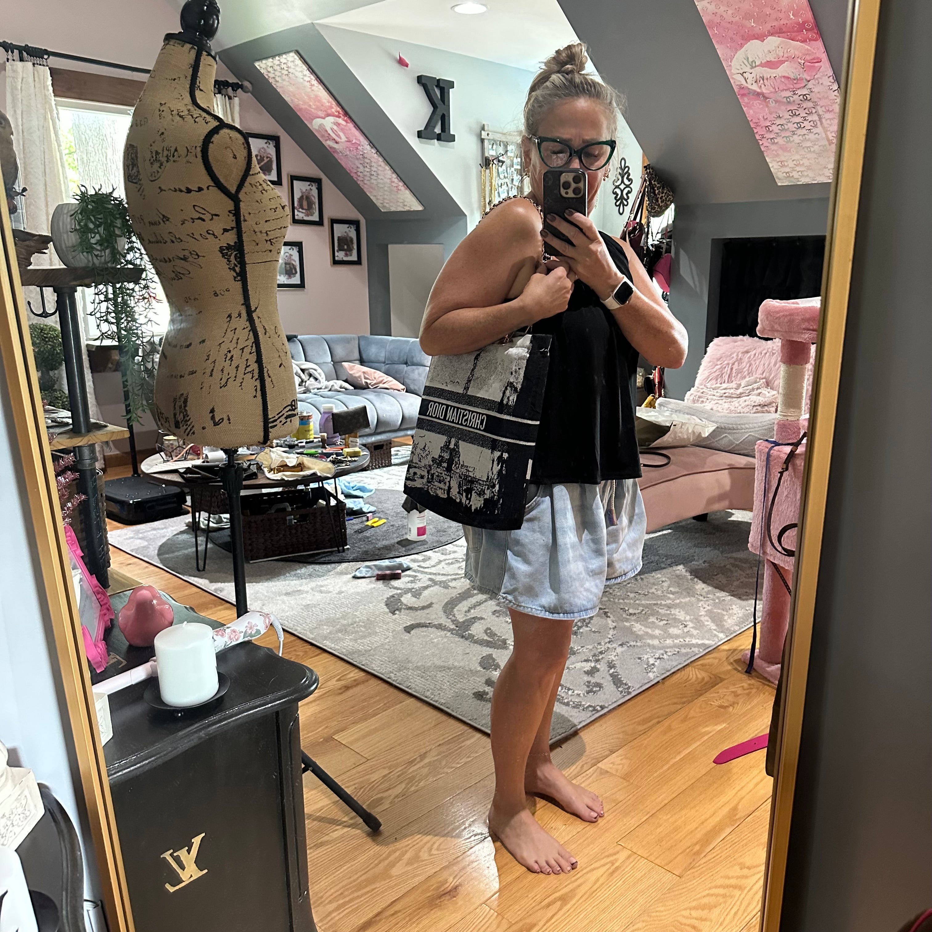 The Tote Bag - Dior Canvas with Paris/Statue of Liberty