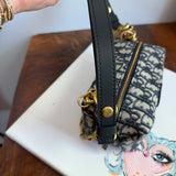 The Junco Crossbody - Dior Trotter Canvas in Navy (with TWO straps!)