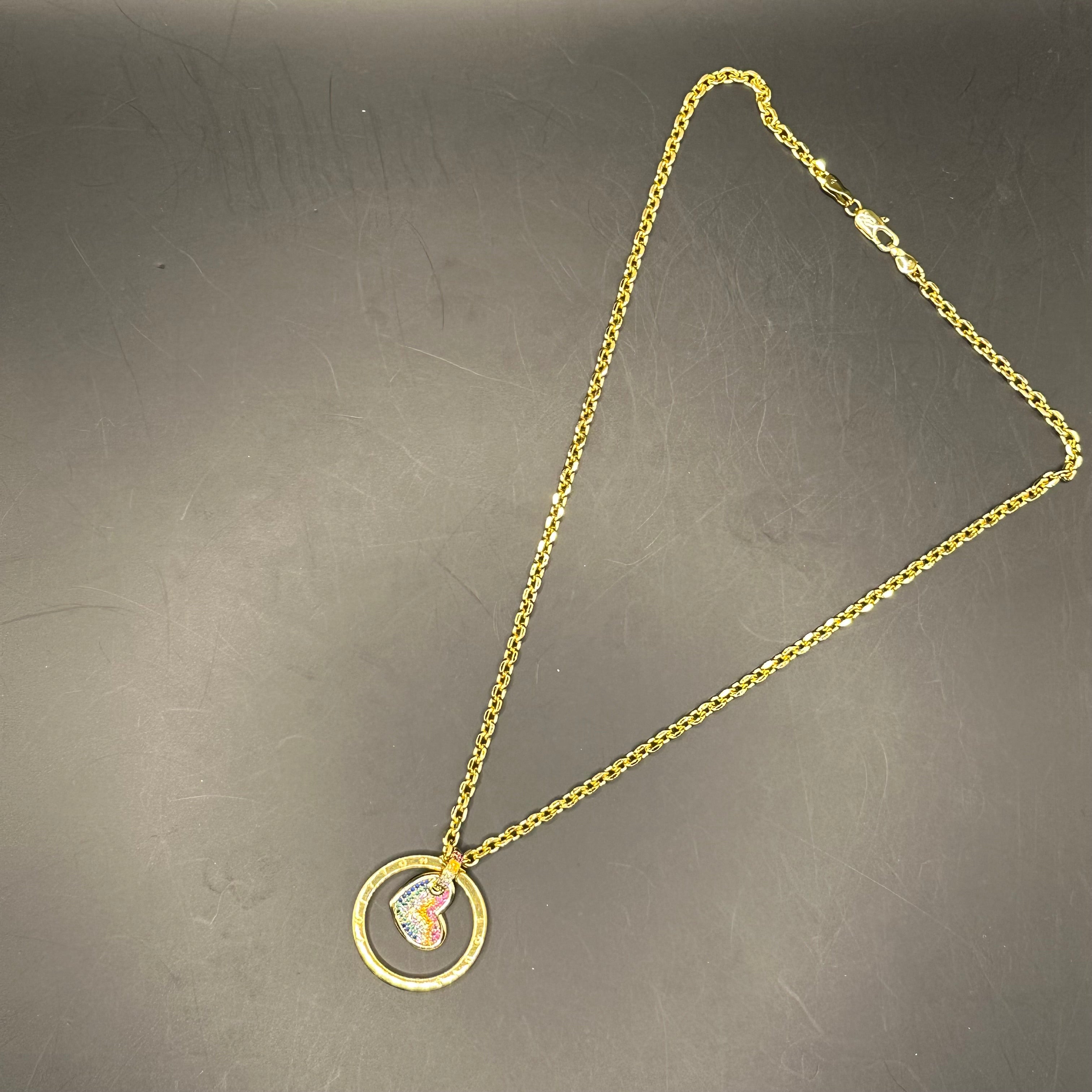 Repurposed LV Necklace