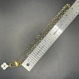 Upcycled LV Clasp with Charm on Gold-Filled Chain Necklace