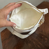 White Nylon Prada Tag Sling/Fanny Bag