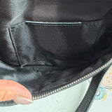 Black Leather Prada Tag Sling/Fanny Pack Bag (smaller)