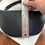 Black Leather Prada Tag Sling/Fanny Pack Bag (smaller)