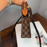The Swan Crossbody - Vintage Damier Centenaire in Brown