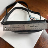 Black Leather Prada Tag Sling/Fanny Pack Bag (smaller)