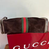 The Junco - Brown Suede Vintage Gucci GG Crossbody (larger)