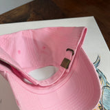 Upcycled Pink/Gold Prada Tag Hat in Pink