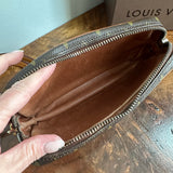 The Junco Crossbody Bag - Vintage Monogram in Tan