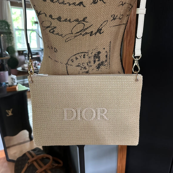 The Junco Crossbody Bag - Raffia Dior