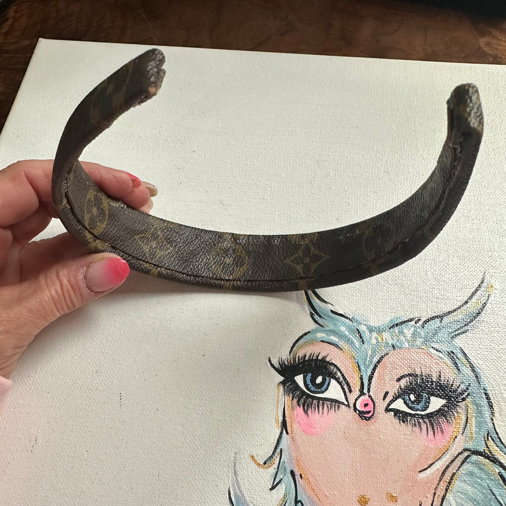 Upcycled LV Headbands